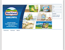 Tablet Screenshot of hochland-handelsportal.com